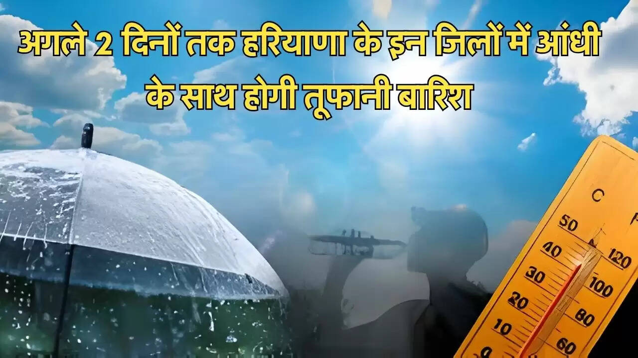 अगले 2 दिनों तक हरियाणा के इन जिलों में आंधी के साथ होगी तूफानी बारिश