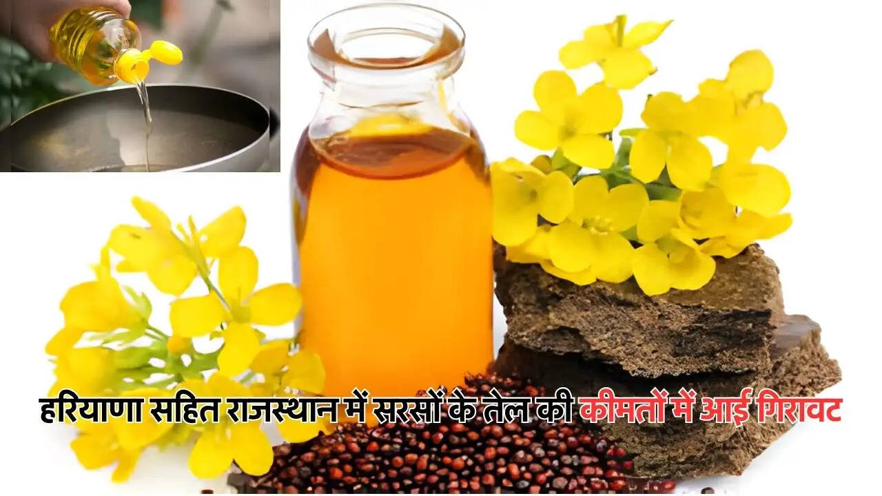 हरियाणा सहित राजस्थान में सरसों के तेल की कीमतों में आई गिरावट